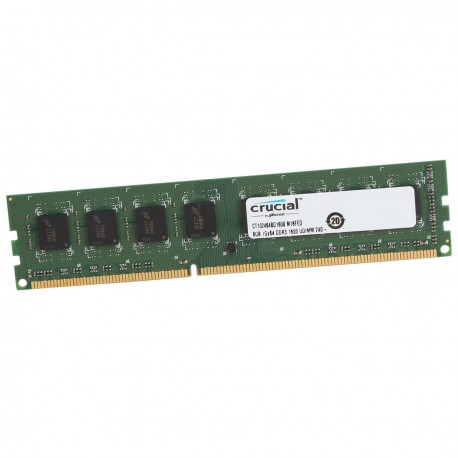 8Go RAM Crucial CT102464BD160B.C16FPD 240Pin DDR3 PC3L-12800U 2Rx8 1.35v NEUVE