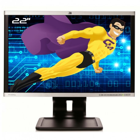 Ecran PC Pro 22" HP LA2205wg TFT TN VGA DVI Display VESA USB Widescreen