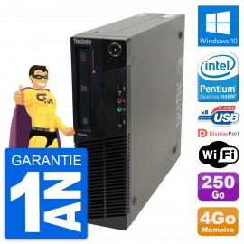 PC Lenovo ThinkCentre M82 SFF Intel G630 RAM 4Go Disque 250Go Windows 10 Wifi