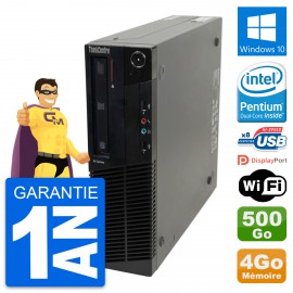 PC Lenovo ThinkCentre M82 SFF Intel G630 RAM 4Go Disque 500Go Windows 10 Wifi