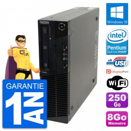 PC Lenovo ThinkCentre M82 SFF Intel G630 RAM 8Go Disque 250Go Windows 10 Wifi