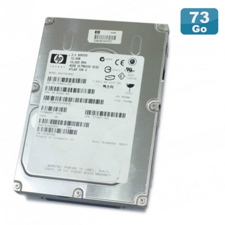 Disque Dur 72.8Go Ultra320 SCSI 3.5" HP ATLAS BD07287B4C 80Pin 10000RPM