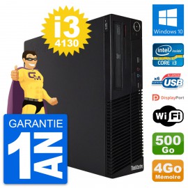 PC Lenovo ThinkCentre M73 SFF Intel i3-4130 RAM 4Go Disque 500Go Windows 10 Wifi