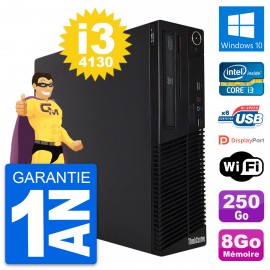 PC Lenovo ThinkCentre M73 SFF Intel i3-4130 RAM 8Go Disque 250Go Windows 10 Wifi