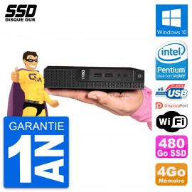 Ultra Mini PC Dell 3020 Micro USFF G3250T RAM 4Go SSD 480Go Windows 10 Wifi