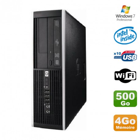 PC HP Elite 6000 Pro SFF E5400 2.7Ghz 4Go Disque 500Go WIFI W7 Pro