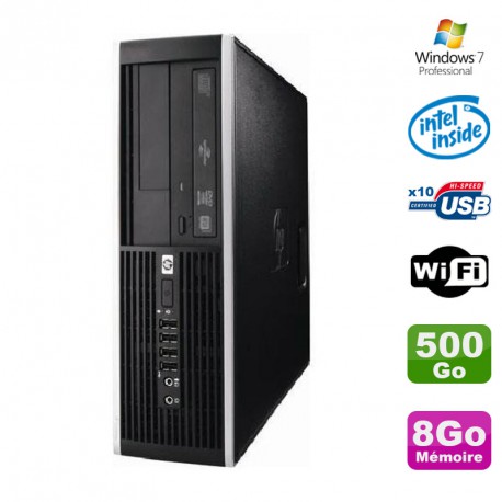 PC HP Elite 6000 Pro SFF E5400 2.7Ghz 8Go Disque 500Go WIFI W7 Pro