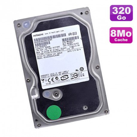 Disque Dur 320Go SATA 3.5" Hitachi CinemaStar 5K320 HCS5C3232SLA380 5700RPM 8Mo