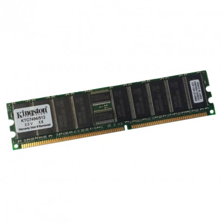 512Mo Ram Serveur Kingston KTC7494/512 184-PIN DDR PC-2100R ECC 266Mhz