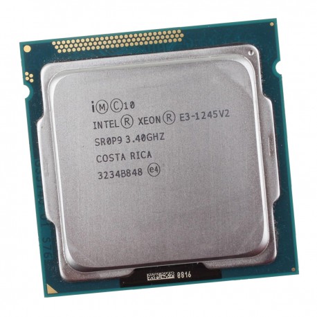 Processeur CPU Intel Xeon E3-1245 V2 SR0P9 3.40Ghz LGA1155 Quad Core Ivy Bridge