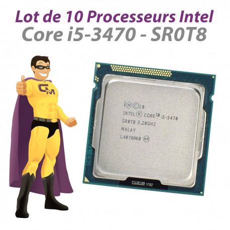 Lot x10 Processeurs CPU Intel Core I5-3470 SR0T8 3.2Ghz 6Mo 5GT/s FCLGA1155