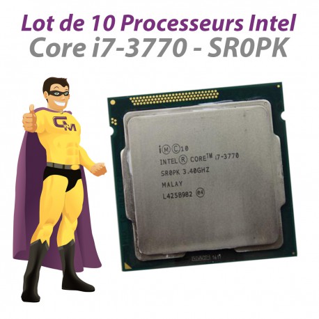 Lot x10 Processeurs CPU Intel Core I7-3770 SR0PK 3.4Ghz 8Mo 5GT/s FCLGA1155