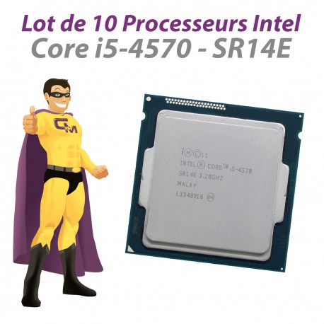 Lot x10 Processeurs CPU Intel Core i5-4570 SR14E 3.20Ghz 6Mo FCLGA1150 Quad Core