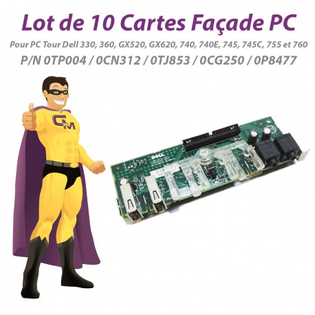 Carte Façade PC Dell 360 620 740 745 755 760 Tour TP004 CN312 TJ853 CG250 P8477