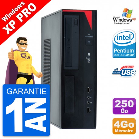 PC Fujitsu Esprimo E520 DT Intel G3220 RAM 4Go Disque Dur 250Go Windows 10 Wifi