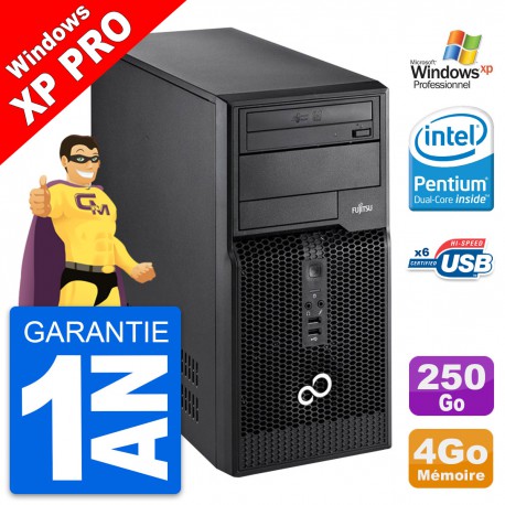 PC Tour Fujitsu Esprimo P400 Intel G630 RAM 4Go Disque Dur 250Go Windows 10 Wifi