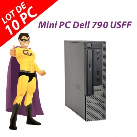 Ultra Mini PC Dell Optiplex 790 USFF G640 RAM 4Go Disque 250Go Windows 10 Wifi