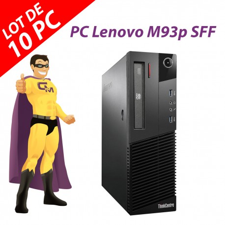 PC Lenovo ThinkCentre M93p SFF Intel G3220 RAM 8Go Disque 250Go Windows 10 Wifi