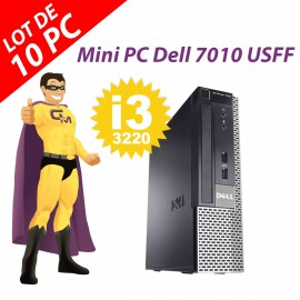 Mini PC Dell Optiplex 7010 USFF G640 RAM 4Go Disque Dur 250Go Windows 10 Wifi