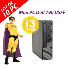 Ultra Mini PC Dell Optiplex 790 USFF G640 RAM 4Go Disque 250Go Windows 10 Wifi