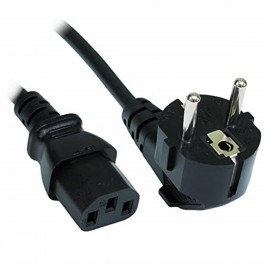 Câble d'alimentation 2M, AC Cordon électrique Secteur Standard Noir, 3 Pin  Cable pour Alimentation PC, Ordinateur Portable, Scanners, Télévision,  Imprimante : : High-Tech