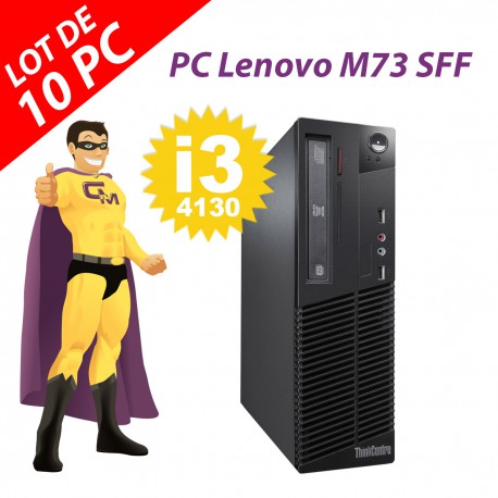 PC Lenovo ThinkCentre M73 SFF Intel G3220 RAM 4Go Disque 250Go Windows 10 Wifi