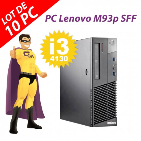 PC Lenovo ThinkCentre M93p SFF Intel G3220 RAM 8Go Disque 250Go Windows 10 Wifi