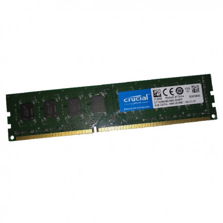 8Go RAM Crucial CT102464BD186B.M16FP PC3L-14900U DIMM DDR3 1866Mhz 1.35v CL13