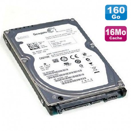 Disque Dur 160Go SATA 2.5" Seagate Momentus ST9160412ASG 7200RPM 16Mo PC Portable