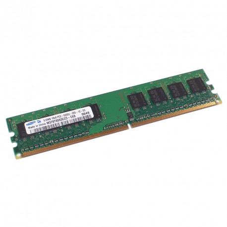 512Mo Ram Barrette Mémoire SAMSUNG M378T6553CZ3-CE6 DDR2 PC2-5300U 667Mhz 1Rx8 CL5