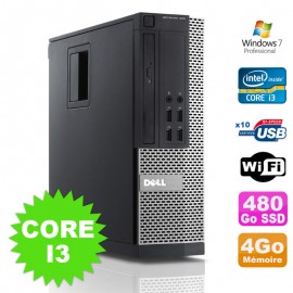 PC Dell Optiplex 990 SFF I3-2120 3.3GHz 4Go Disque 480Go SSD DVD Wifi W7