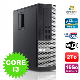 PC Dell Optiplex 990 SFF I3-2120 3.3GHz 16Go Disque 2000Go DVD Wifi W7