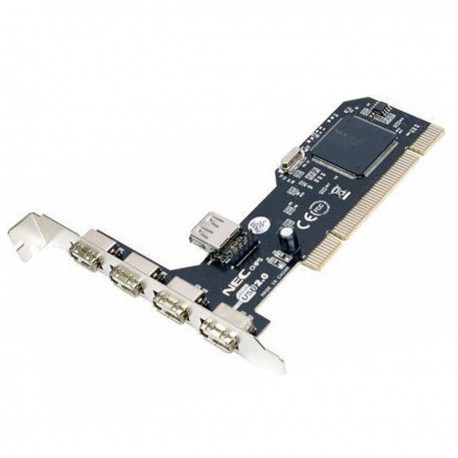 Carte 4+1x USB 2.0 LOGILINK NEC PC0041 PCI