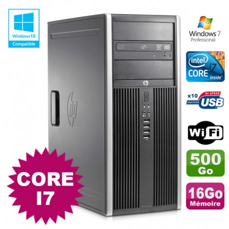 PC Tour HP Elite 8100 MT Core I7-860 16Go 500Go Graveur WIFI Win 7