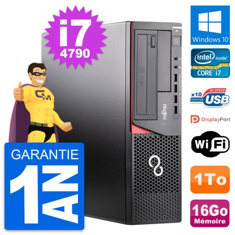 PC Fujitsu Esprimo E920 DT Intel i7-4790 RAM 16Go Disque 1To Windows 10 Wifi