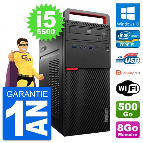 PC Tour Lenovo M700 Intel Core i5-6500 RAM 8Go Disque Dur 500Go Windows 10 Wifi