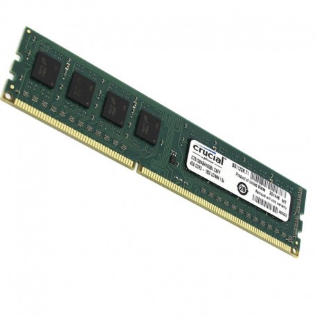 4Go RAM PC Crucial CT51264BA160BJ.C8FER 240-PIN DDR3 PC3-12800U 1600Mhz CL11