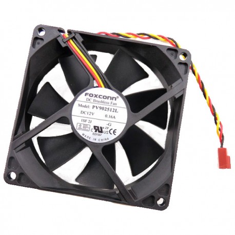 Ventilateur FOXCONN PV902512L 1SF 2J DC 12V 0.16A 3-Pin 92x92x25mm 16cm Fan