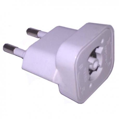 Adaptateur Chargeur Alimentation Type E DELTA Voyage Couleur Blanc