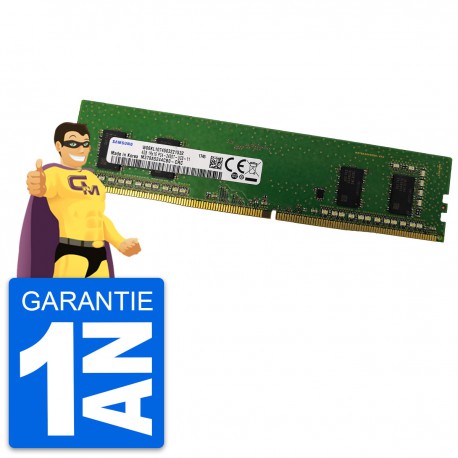 4Go RAM Samsung M378A5244CB0-CRC DDR4 DIMM PC4-19200U 2400Mhz 1Rx8 1.2v CL17