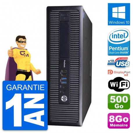 PC HP ProDesk 600 G1 SFF Intel G3220 RAM 8Go Disque 500Go Windows 10 Wifi