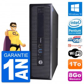 PC HP ProDesk 600 G1 SFF Intel G3220 RAM 8Go Disque Dur 1To Windows 10 Wifi