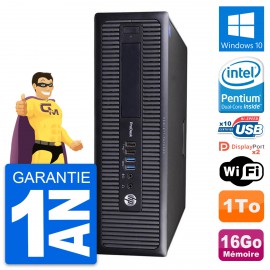 PC HP ProDesk 600 G1 SFF Intel G3220 RAM 16Go Disque Dur 1To Windows 10 Wifi