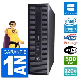 PC HP ProDesk 600 G1 SFF Intel G3220 RAM 32Go Disque 500Go Windows 10 Wifi