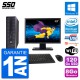 PC HP ProDesk 600 G1 SFF Ecran 19" Intel G3220 RAM 8Go SSD 120Go Windows 10 Wifi