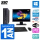 PC HP 600 G1 SFF Ecran 19" Intel G3220 RAM 32Go SSD 480Go Windows 10 Wifi