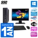 PC HP ProDesk 600 G1 SFF Ecran 22" Intel G3220 RAM 8Go SSD 480Go Windows 10 Wifi