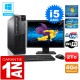 PC Lenovo M92p SFF Core I5-2400 Ram 4Go Disque 2 To Wifi W7 Ecran 27"