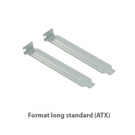 Lot 2x Caches PCI Cover Longs Standards Métalliques Boîtier PC Case - Sans Vis