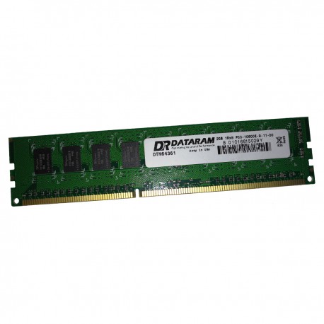 2Go RAM ECC Serveur DATARAM B01016615029Y DDR3 PC3-10600E 1333MHz 1Rx8 CL9